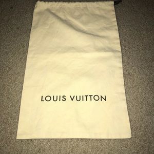 Louis Vuitton dust bag shoes size